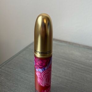 MAC Cosmetics Gold Cap Pink and Red Floral Lipstick
